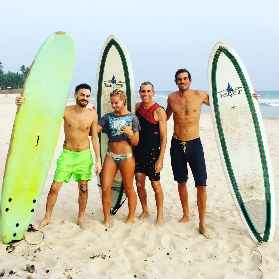 Surfing green unbroken waves